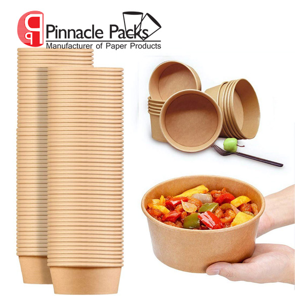 Disposable Bowls with Paper Lids