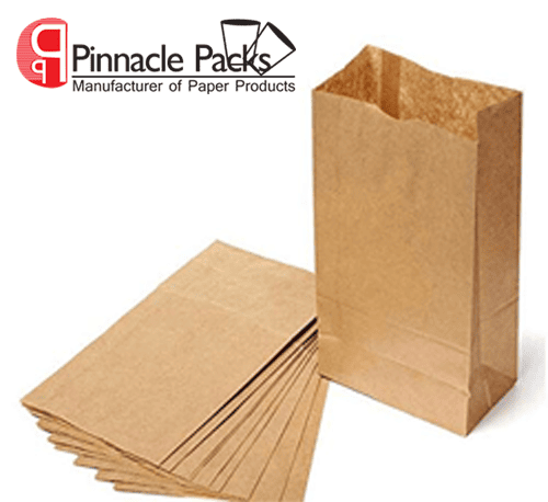 Paper Grocery Bags PlainÂ
