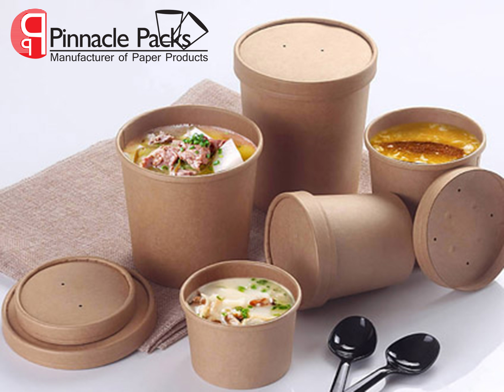 Custom Printed Disposable Hot Soup Bowls