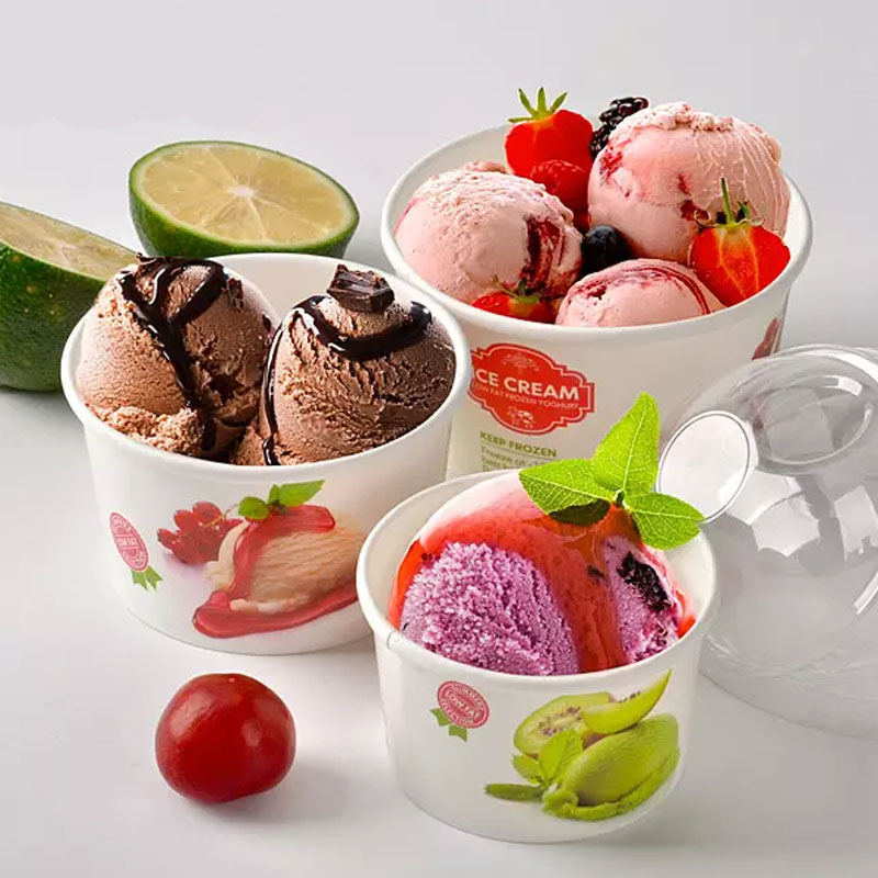 Custom Logo Ice Cream Paper Cup