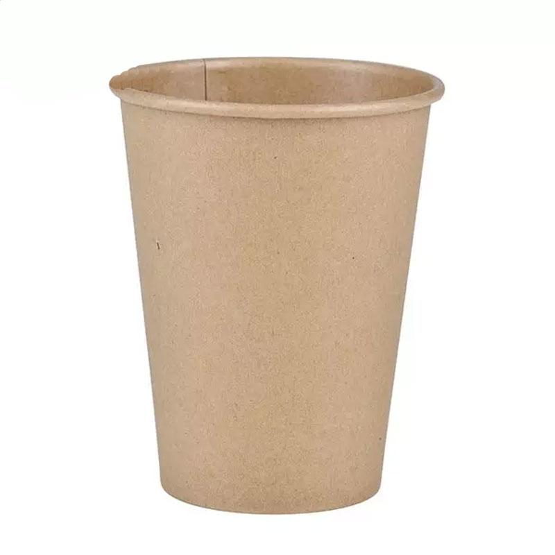 Single Wall Pure Kraft Coffee Paper Cup