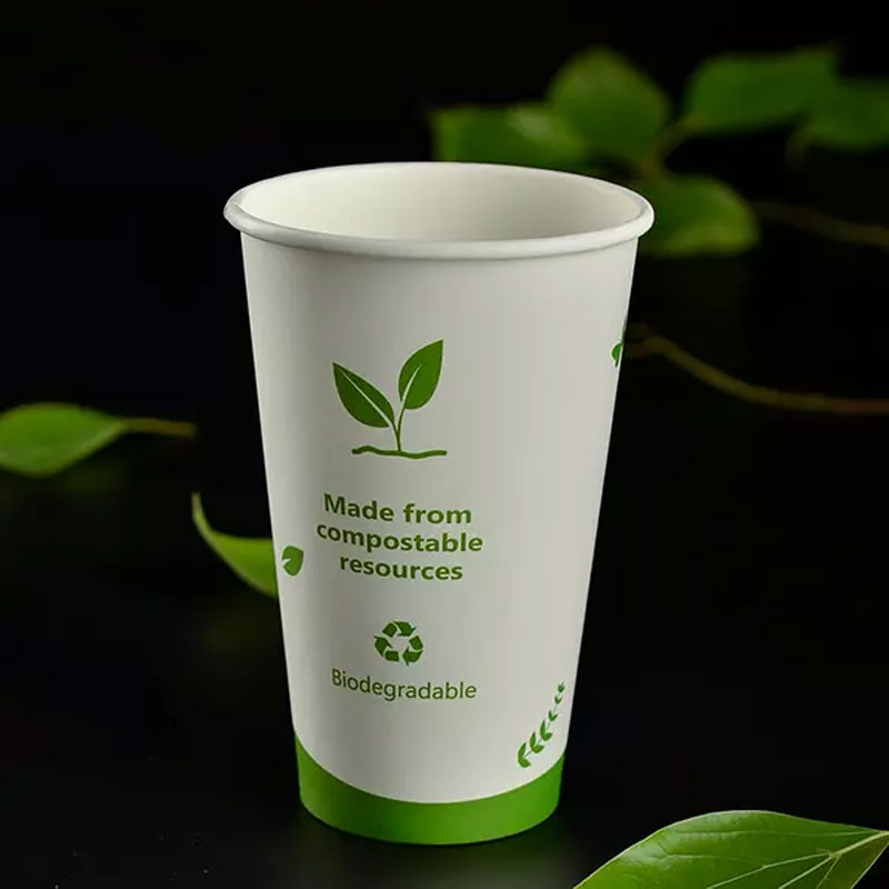 Pla Lined Coated Single Wall Coffee Paper Cup