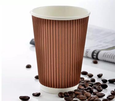 Disposable Hot Coffee Ripple Wall Paper Cup