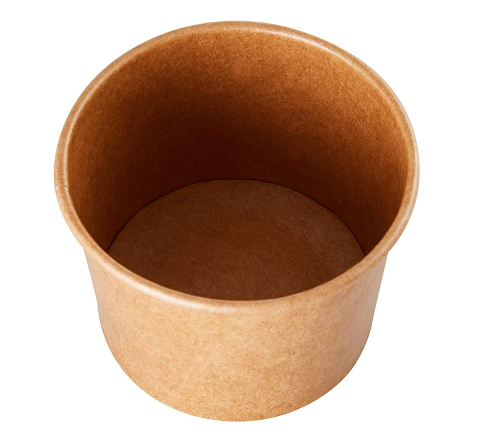 Hot Soup Paper Bowl With Paper Lid