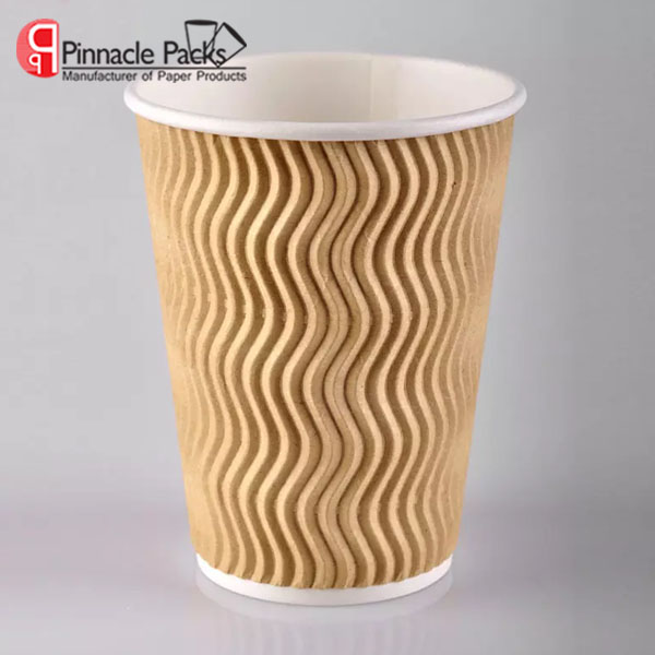 Disposable Hot Coffee Ripple Wall Paper Cup