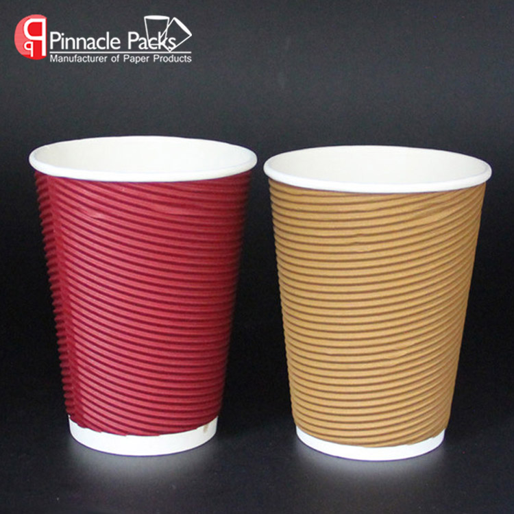 Disposable Hot Coffee Ripple Wall Paper Cup