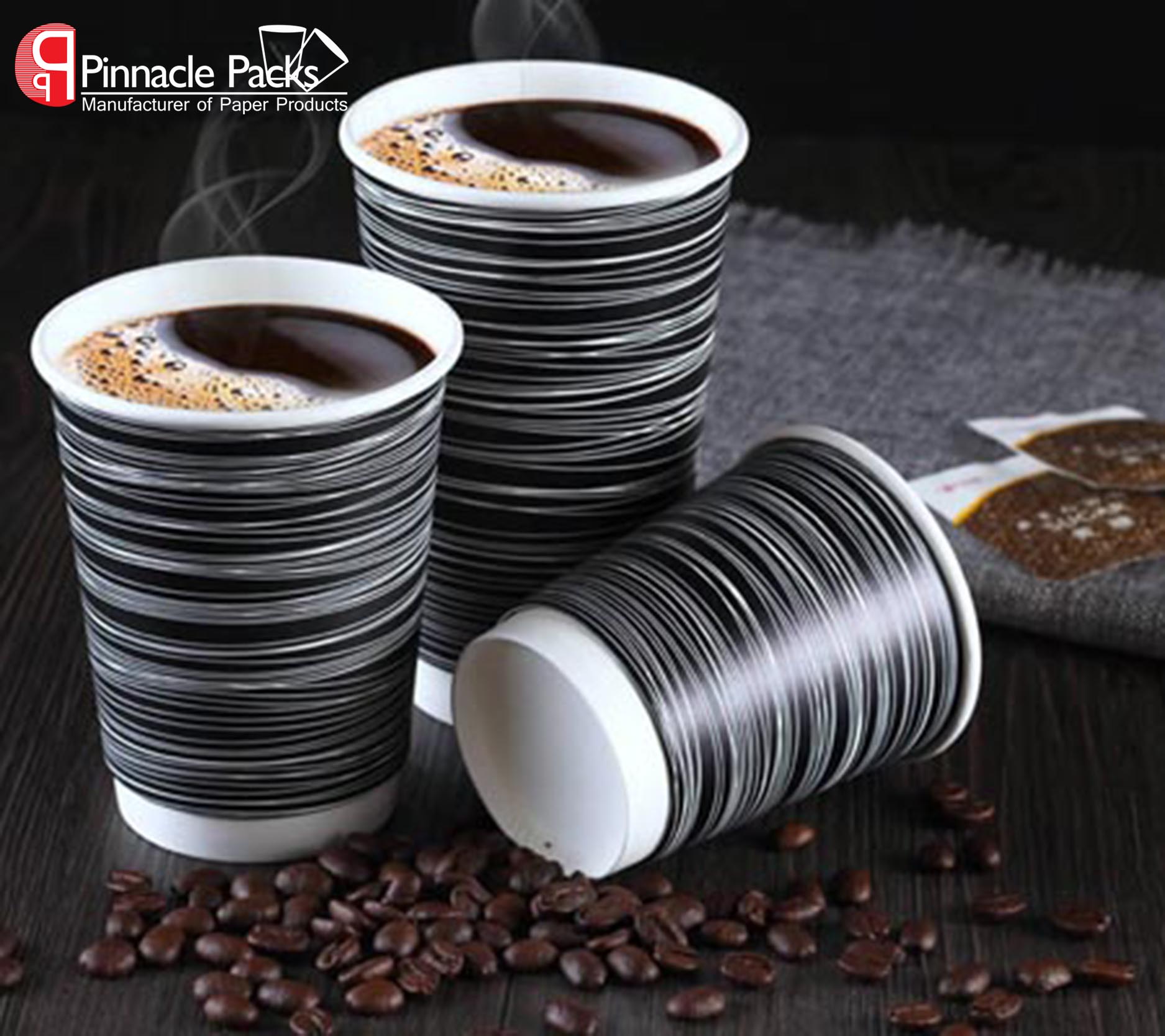 Customized Logo Printed Double Wall Paper Cup