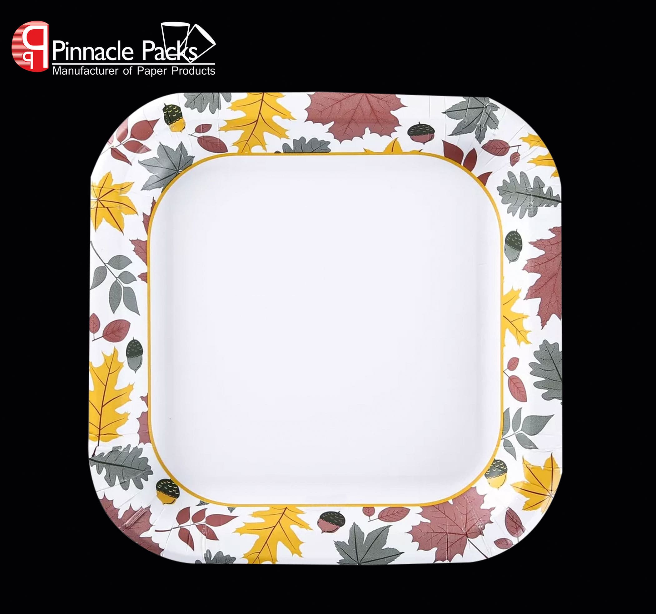 Square Disposable Design Paper Plate