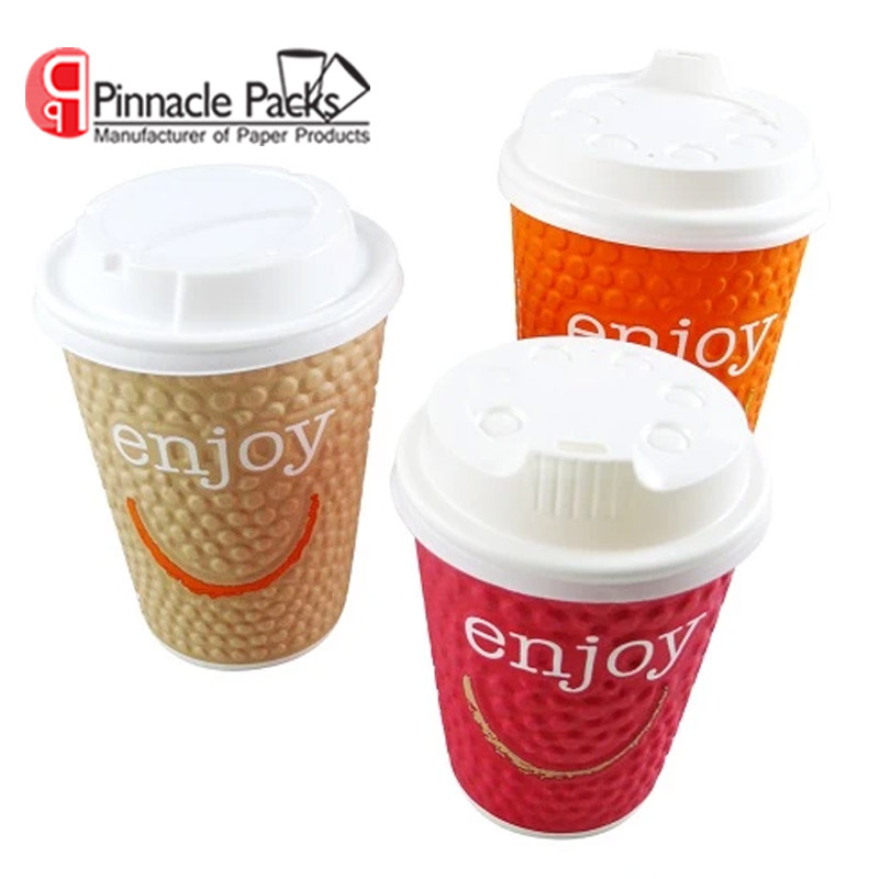 Embossing Enjoy Ripple Wall Paper Cup