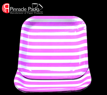 Square Disposable Design Paper Plate