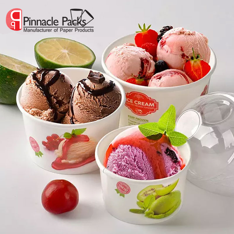 Custom Logo Ice Cream Paper Cup